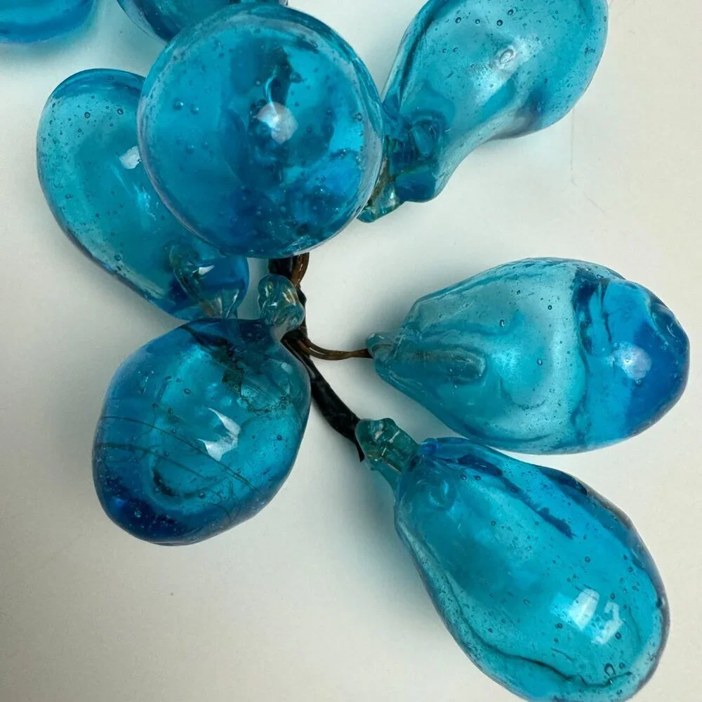 RARE Vintage ART Blue Glass 